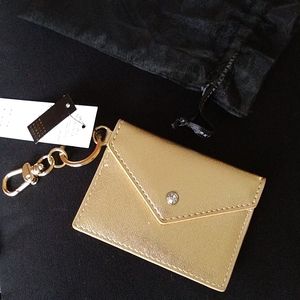 White House Black Market Gold Clip on Credit Card and ID Holder